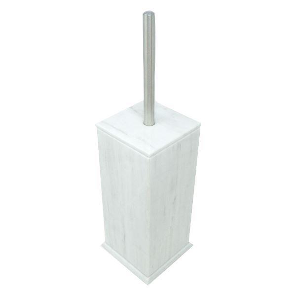 Porta Cepillo para Baño de Mármol Natural / Juego de Cepillo para Baño / Escobillero de Baño / Cepillo de Limpieza / Porta Escobillas para inodoro / Cepillo para inodoro / Accesorio de Baño / Escobilla para inodoro con Base