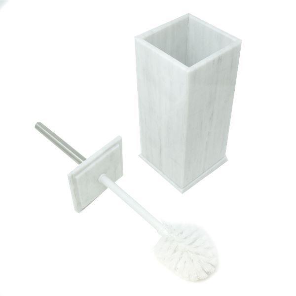 Porta Cepillo para Baño de Mármol Natural / Juego de Cepillo para Baño / Escobillero de Baño / Cepillo de Limpieza / Porta Escobillas para inodoro / Cepillo para inodoro / Accesorio de Baño / Escobilla para inodoro con Base