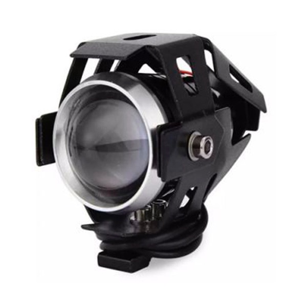 Faro Luz Led Para Moto Ojo De Angel Color Negro