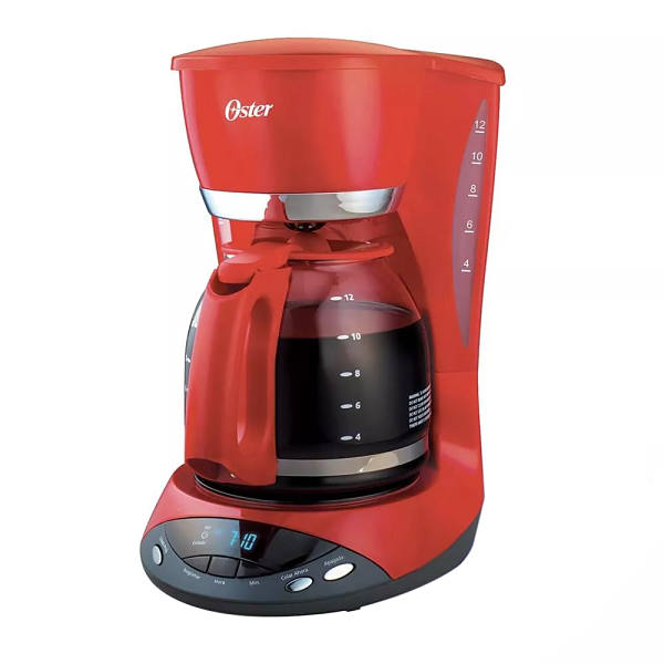 Cafetera programable Oster de 12 tazas color rojo modelo BVSTDCDWX20R013	