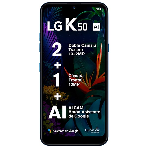 Celular LG LTE LM-X520HM K50 Color AZUL Telcel