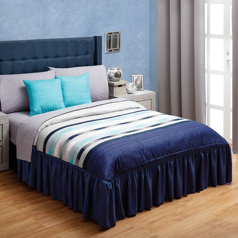 Colcha Matrimonial Azul Apolo Elefantito Hogar