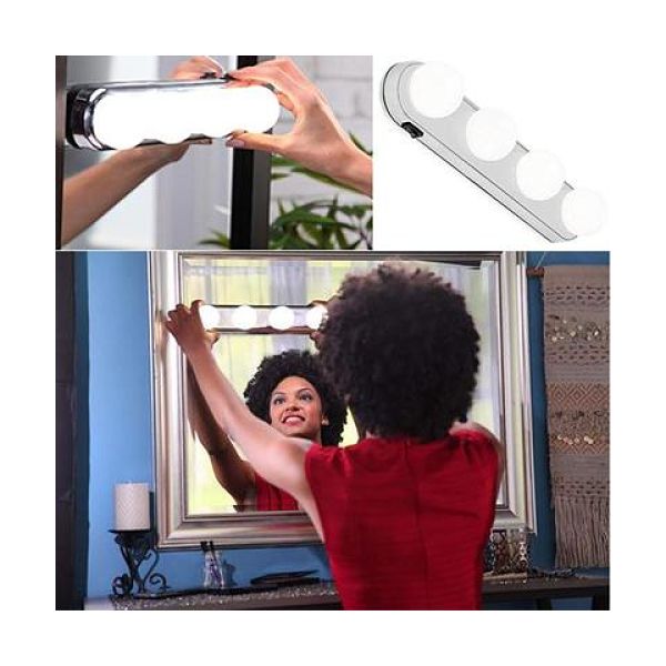 Studio Glow Iluminación 2 Pzas 8 focos Incluye un depilador facial iluminacion para espejo