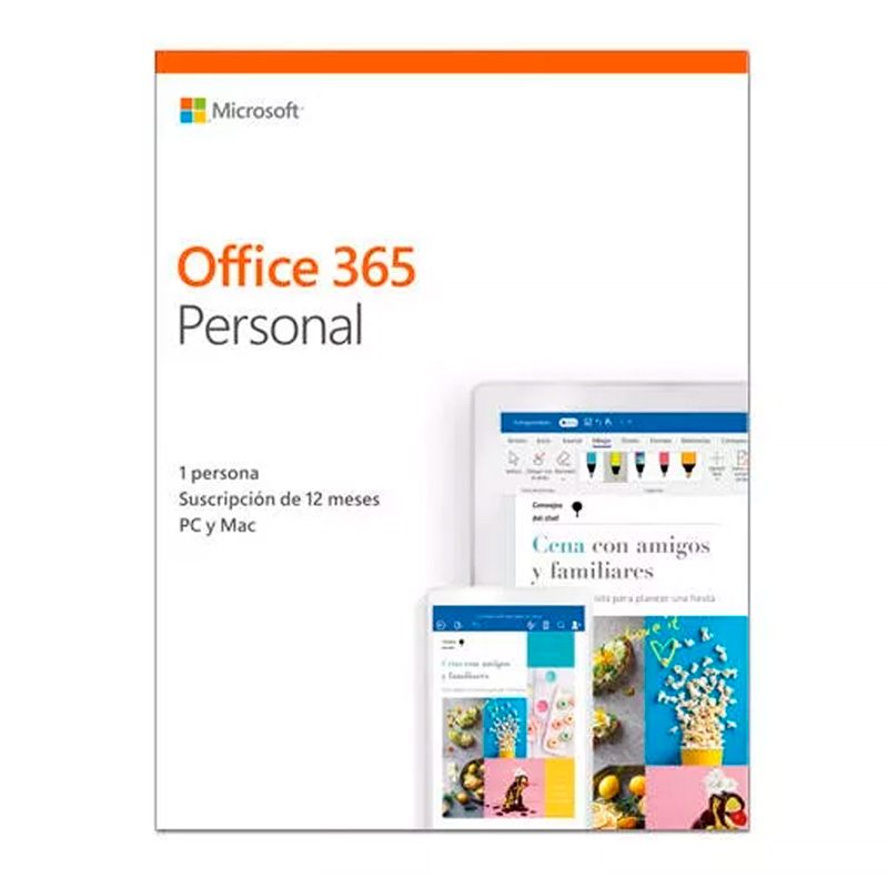Licencia Office 365 Personal para 1 Usuario (12 meses)