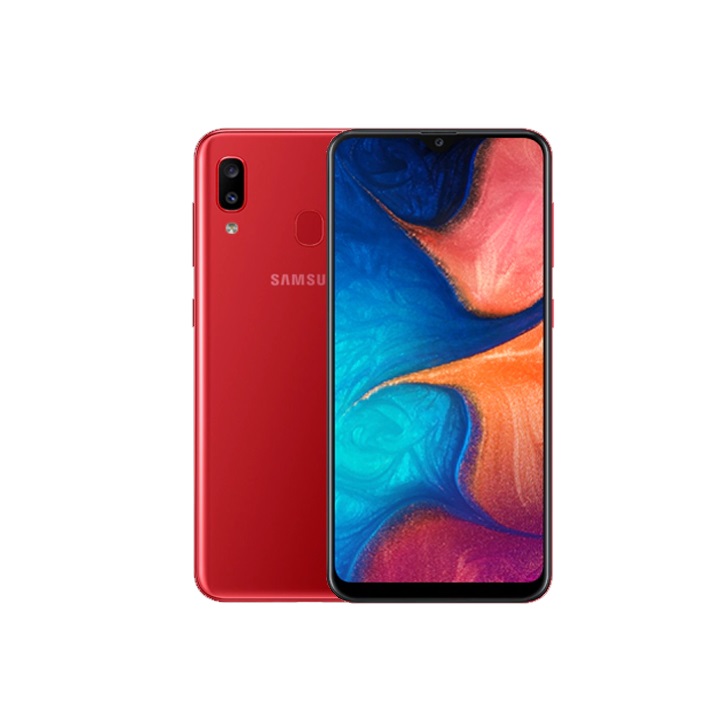 Celular Samsung Galaxy A20 32GB 3GB RAM 13 MP + 5 MP Desbloqueado Nuevo ROJO