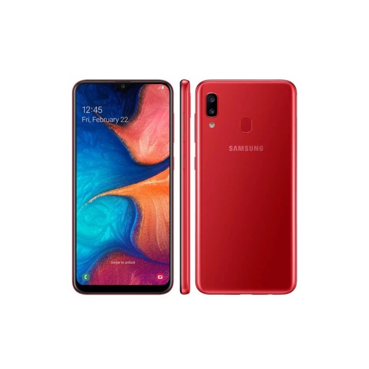 Celular Samsung Galaxy A20 32GB 3GB RAM 13 MP + 5 MP Desbloqueado Nuevo ROJO