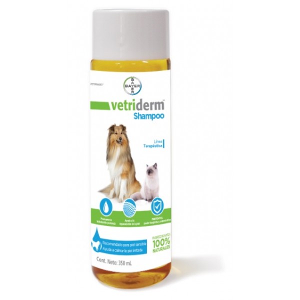 Shampoo Dermatologico Vetriderm Bayer - 350 Ml Para Perro