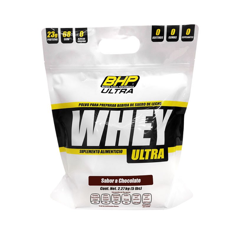Proteina Bhp Ultra Whey Ultra 2.27 Kg (5 Lbs) Bolsa Sabor Chocolate