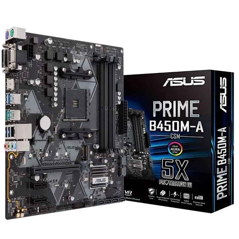 Tarjeta Madre ASUS PRIME B450M-A/CSM AM4 DDR4 Micro ATX 