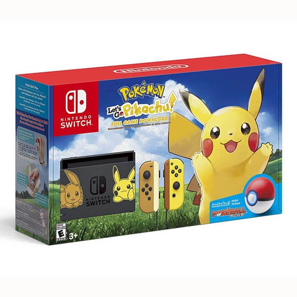 Consola Nintendo Switch + Pokémon Let's Go, Pikachu! Edition