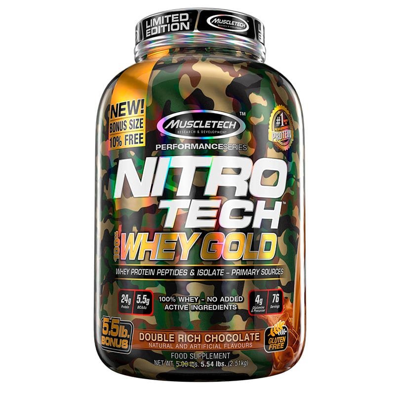 Muscletech Nitro Tech CAMO Whey Gold 5.5 Lbs