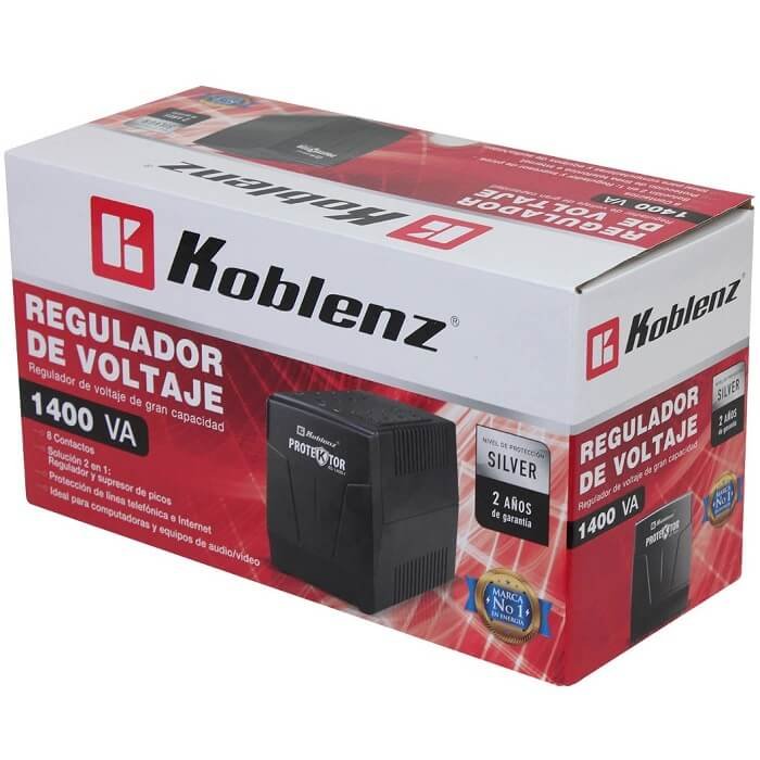 Regulador De Voltaje Koblenz RS-1400-I 1400VA 8 Contactos 00-1582-6