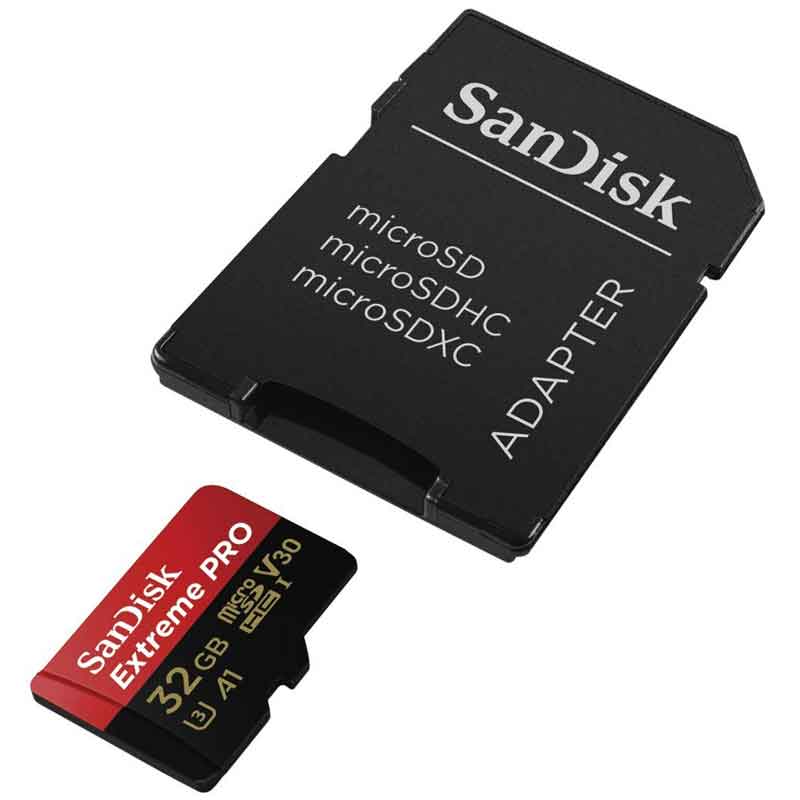 Memoria Micro SD 32GB Sandisk Extreme PRO A2 U3 V30 Clase 10 SDSQXCG-032G-GN6MA 