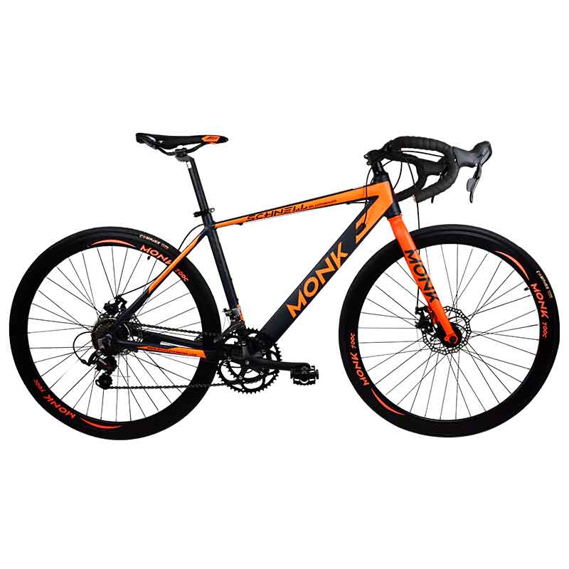 Bicicleta De Ruta Schnell Rodada 700 Naranja/Negro