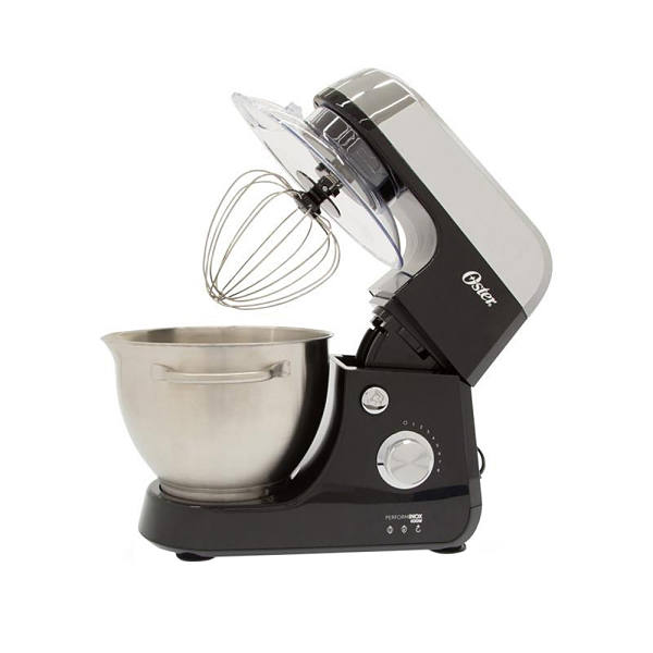 Batidora de pedestal Oster color negro  8 velocidades  acero inoxidable modelo FPSTSM2711-013	.