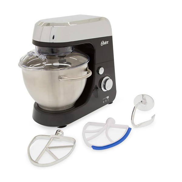 Batidora de pedestal Oster color negro  8 velocidades  acero inoxidable modelo FPSTSM2711-013	.