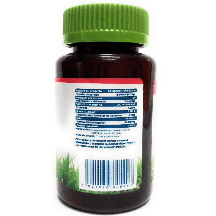 Suplemento Alimenticio, Colágeno Hidrolizado, 60 tabletas, Vidanat