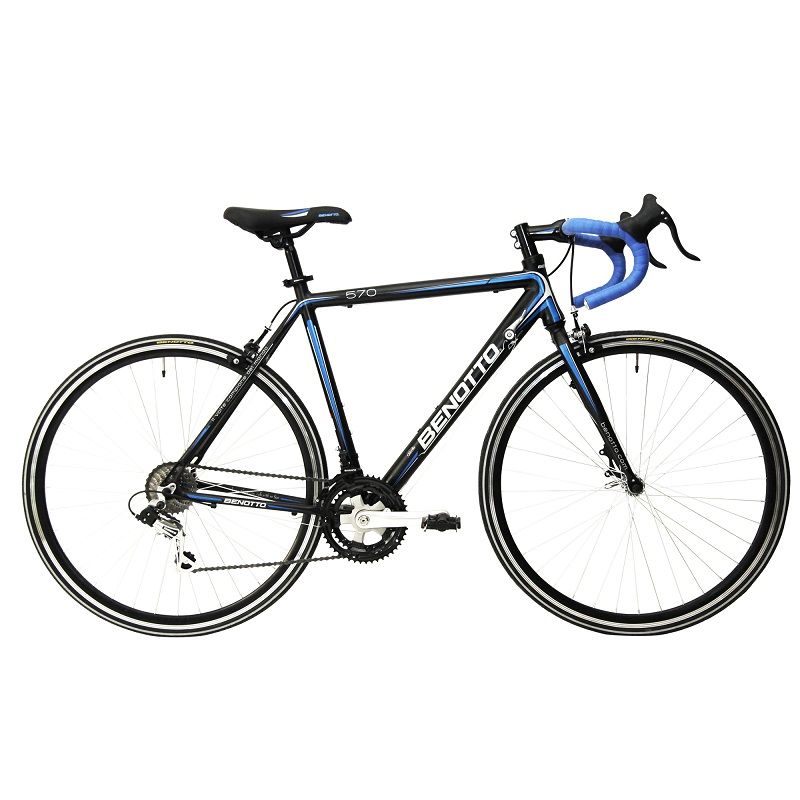 Bicicleta Benotto 570 Ruta Alum R700c 14v Shim Negra/azul 51