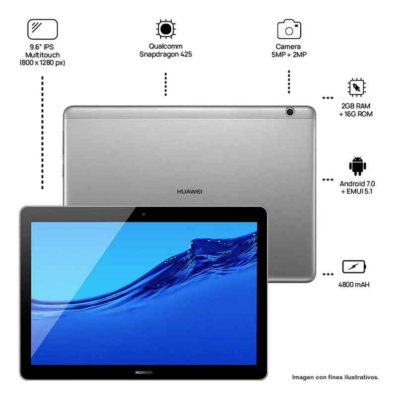 Tablet HUAWEI MediaPad T3 2GB 16GB Quad Core A53 AGSW09