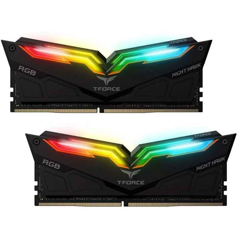 Memoria RAM DDR4 16GB 3200MHz TEAMGROUP NIGHT HAWK 2X8GB RGB TF1D416G3200HC16CDC01 