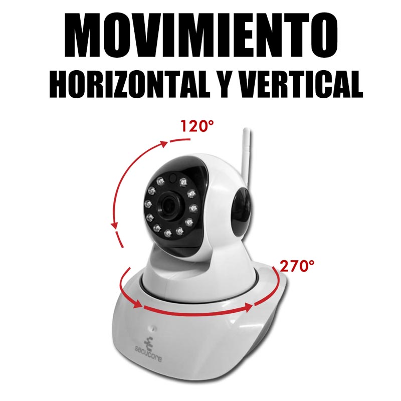 Cámara Ip CCTV Wifi Inalámbrica con Movimiento y Audio