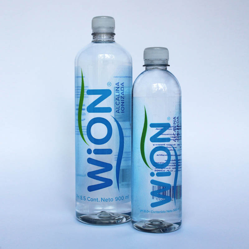 Caja de agua alcalina ionizada WION 500 ml 