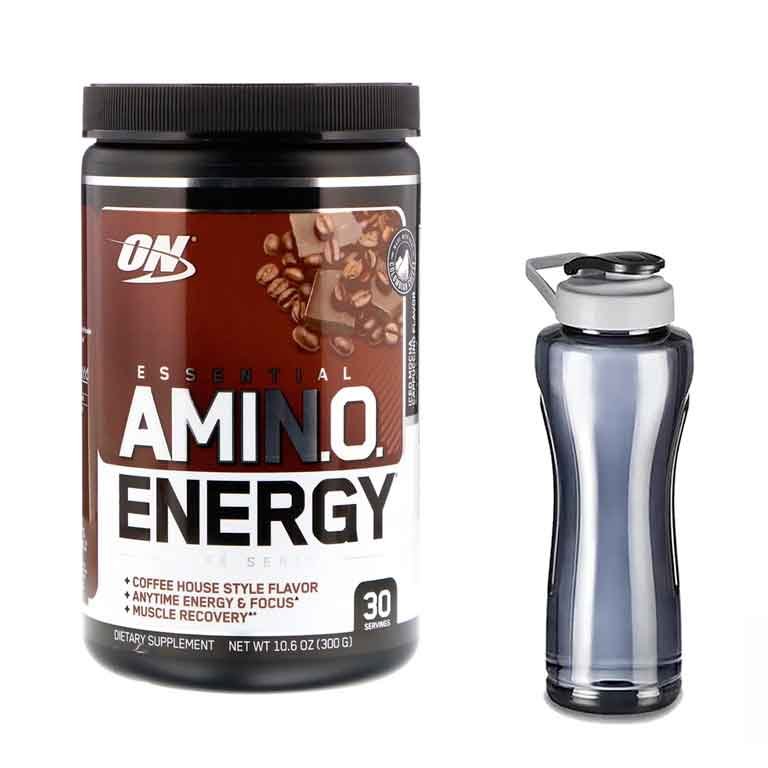 Aminoácidos ON Amino Energy 30 Serv - Sabor Mocha Capuccino - y Cilindro GRATIS