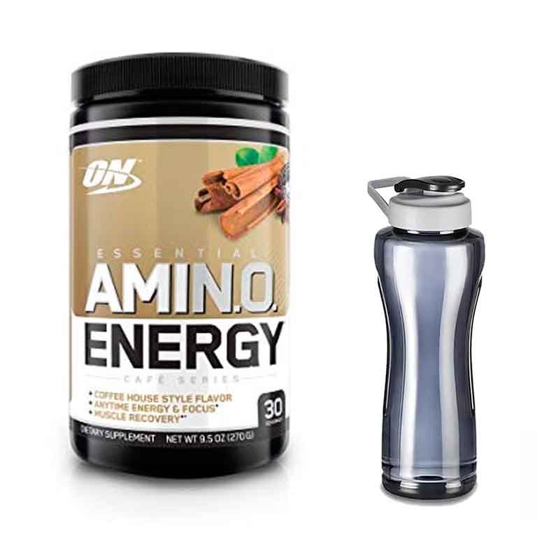Aminoácidos ON Amino Energy 30 Serv - Sabor Chai Tea Latte - y Cilindro GRATIS