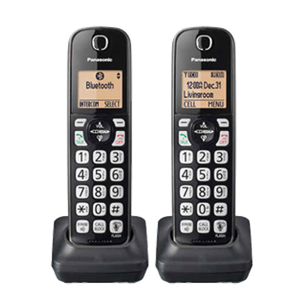 Panasonic KX-TG273K 3 Auriculares BlueTooth Mensaje Texto/ Alerta Reacondicionado
