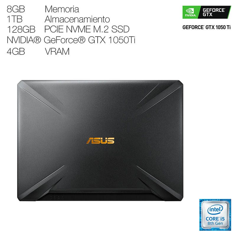 Laptop Asus Tuf Gaming I5 Gtx1050ti 4gb 128gb Ssd  Backpack