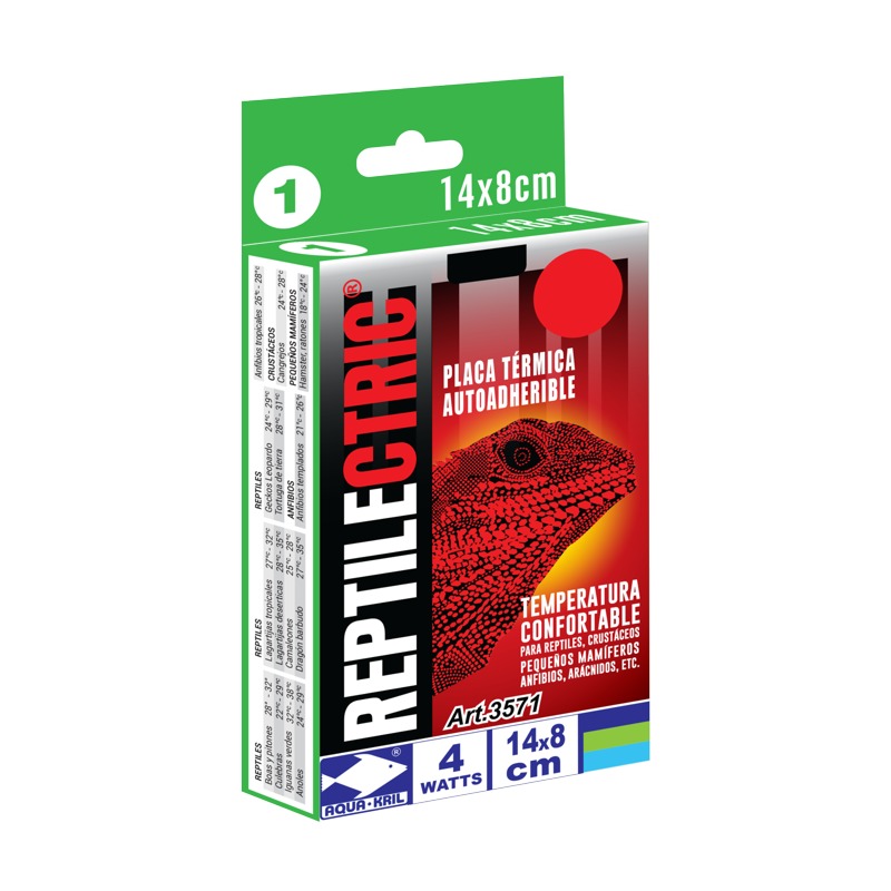Placa Térmica Para Terrario Reptiles 8X14Cm 4 Watts 3571