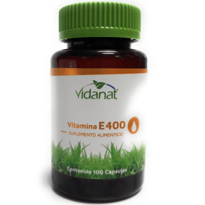 Suplemento Alimenticio Vitamina E400 con 100 cápsulas
