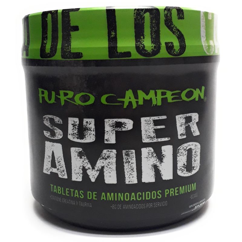 Aminoácidos Súper Amino 350 tabletas sin sabor Puro Campeón 