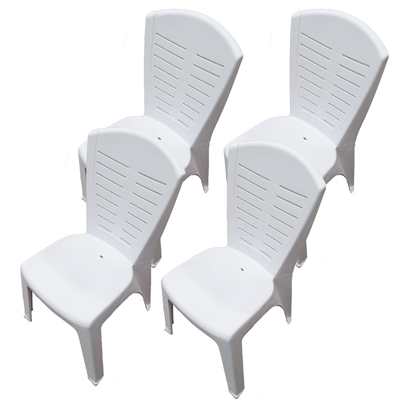 Set de 4 Sillas de Plastico modelo Berlin de FoodKeepers