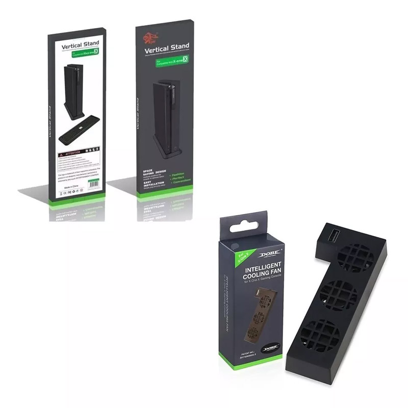Xbox One X Combo Base Vertical + Ventilador Inteligente