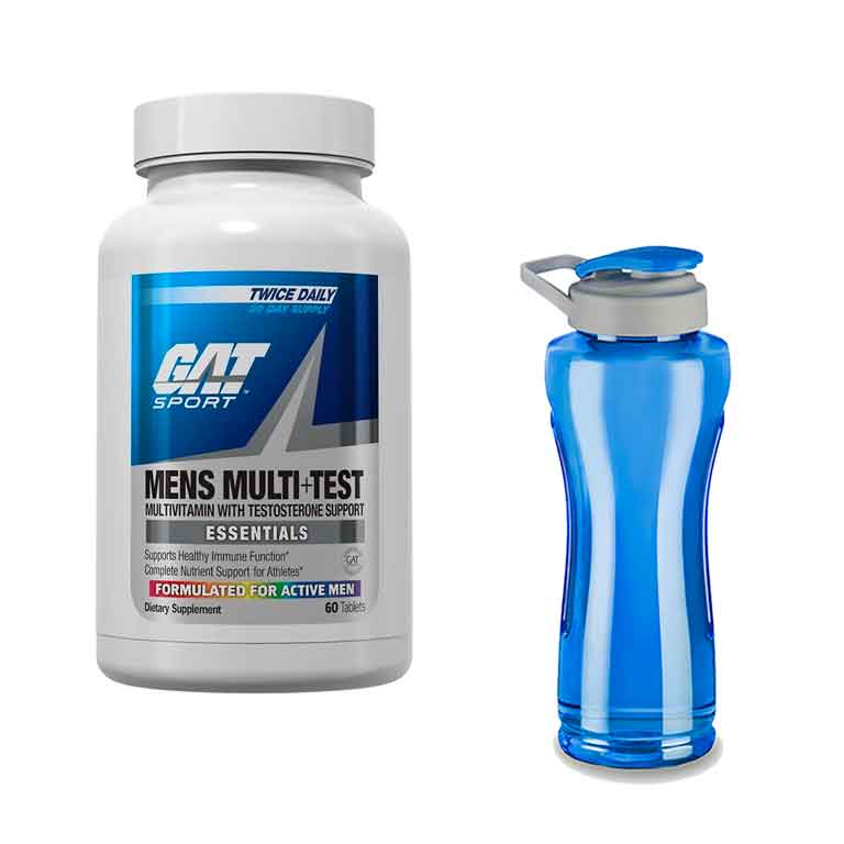 Multivitaminico Gat Mens Multi-Test 60 Tabletas y Cilindro GRATIS