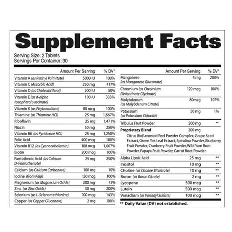 Multivitaminico Gat Mens Multi-Test 60 Tabletas y Cilindro GRATIS