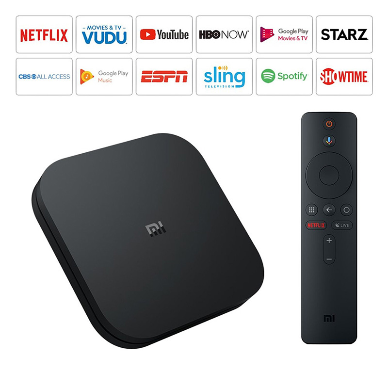 Xiaomi Mi Box S 4k Ultra Hdr Dispositivo Streaming Android Negro