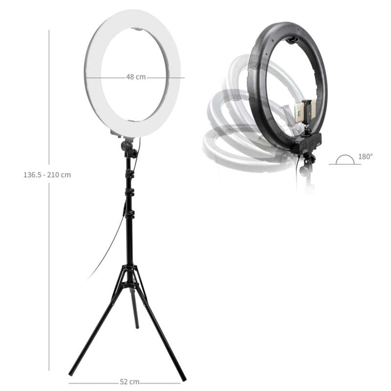 Kit Aro de Luz LED Fotografia Profesional Video Light Ring