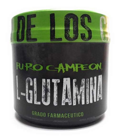 Glutamina L-Glutamina sin sabor 100 servicios Puro Campeón