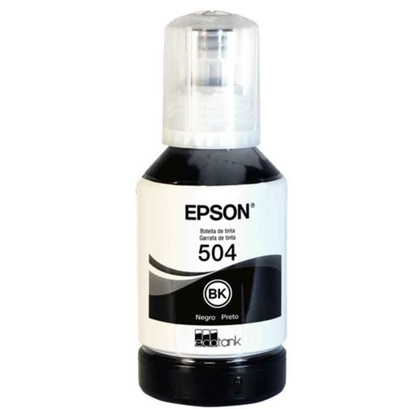 Kit 4 Botellas Tinta EPSON T504 L4150 Negro L4160 L6161 L6171 L6191 