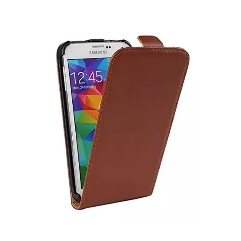 Funda De Cuero Para Samsung Galaxy S5 (marrón)