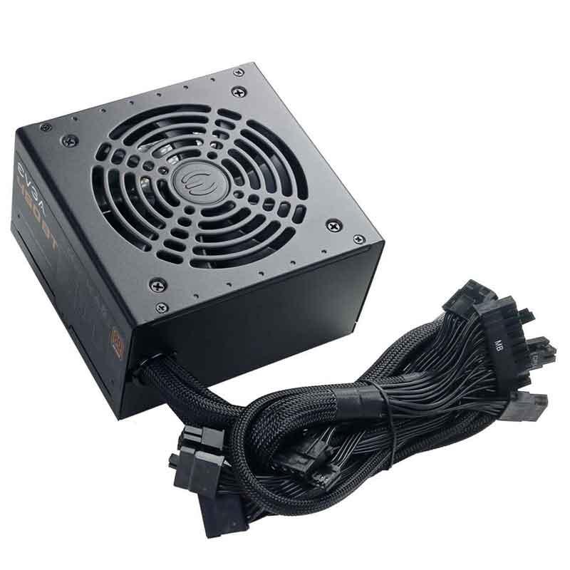 Fuente de Poder PC 450W Gamer EVGA 80 Plus Bronze 100-BT-0450-K1