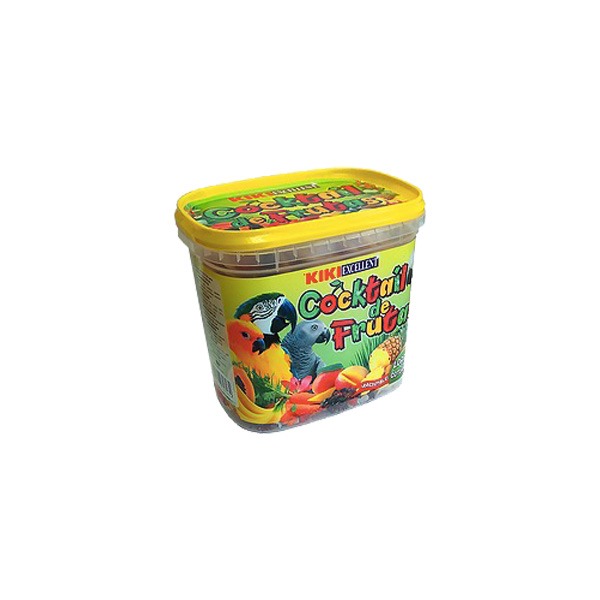 KIKI COCKTEL DE FRUTAS PARA LOROS BOTE 300G.