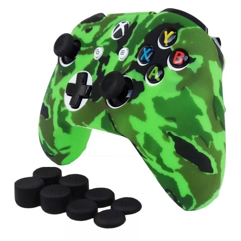 Xbox One Funda Compatible Con Xbox One S / X Verde Camuflaje