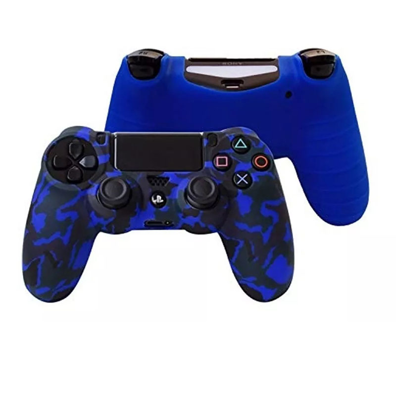 Ps4 Dualshock Funda Para Control Playstation 4 (azul camuflaje)