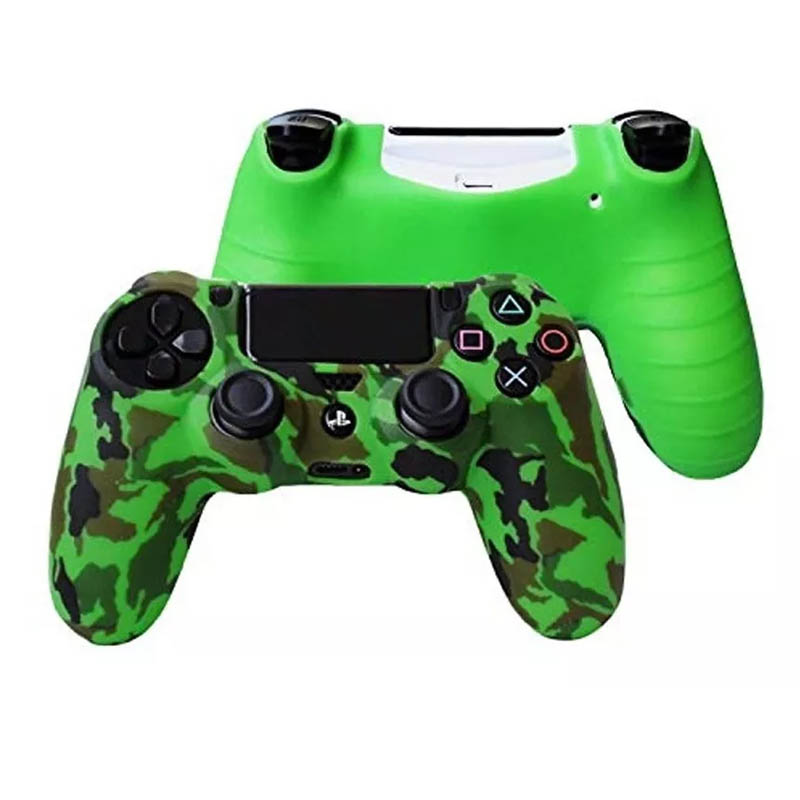 Ps4 Dualshock Funda Para Control Playstation 4 (Verde camuflaje)