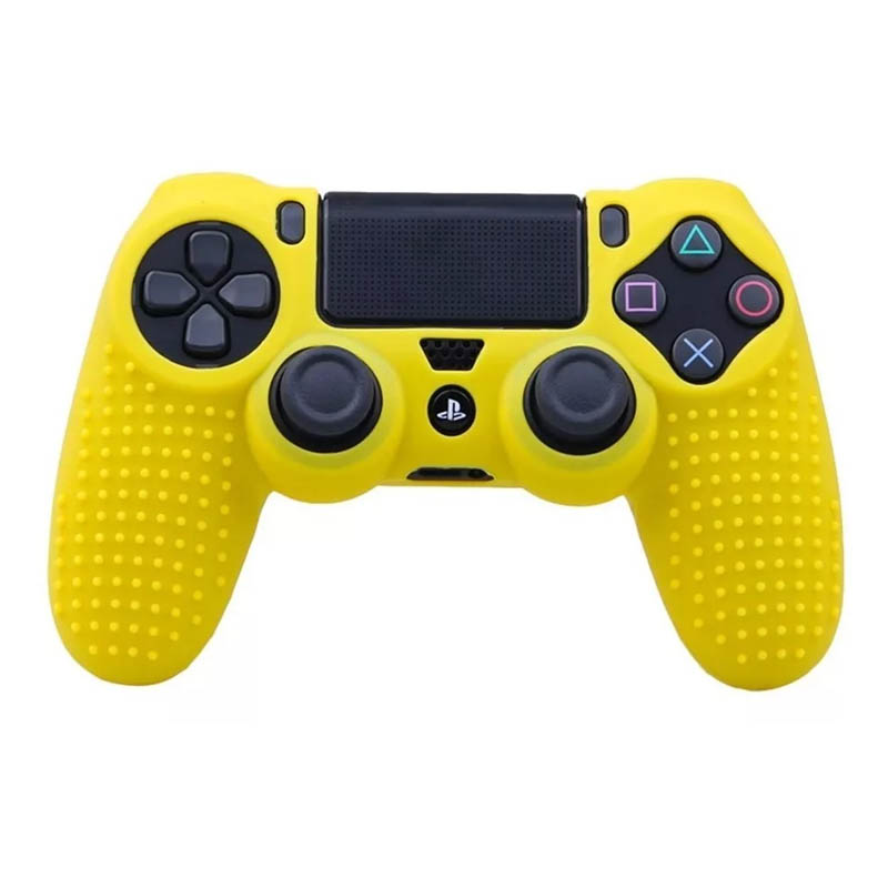 Ps4 Funda De Silicona PARA PLAYSTATION 4 Texturizada (amarilla)
