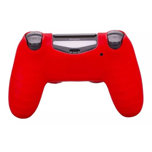 PS4 DUALSHOCK 4 Funda Para Control PlayStation 4 + 8 Grips (Dragón Rojo)