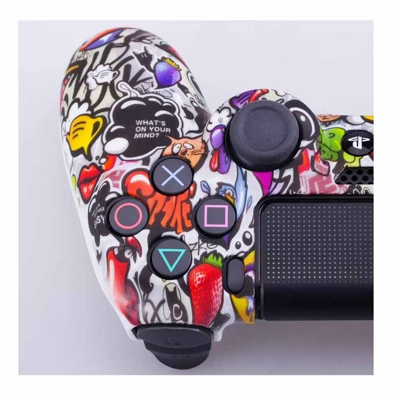 PS4 DUALSHOCK 4 Funda Para Control PlayStation 4 + 8 Grips (Kiss)